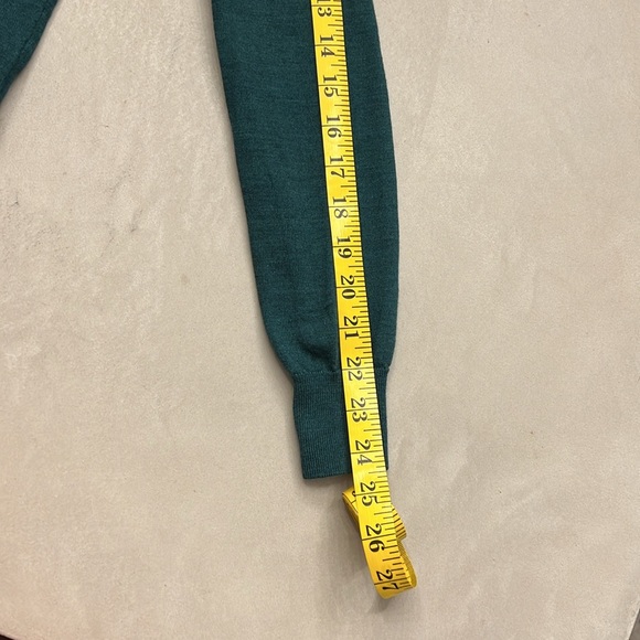 SUITSUPPLY Merino Wool Turtleneck Pullover Sweater, Emerald Green, XS - Picture 11 of 11